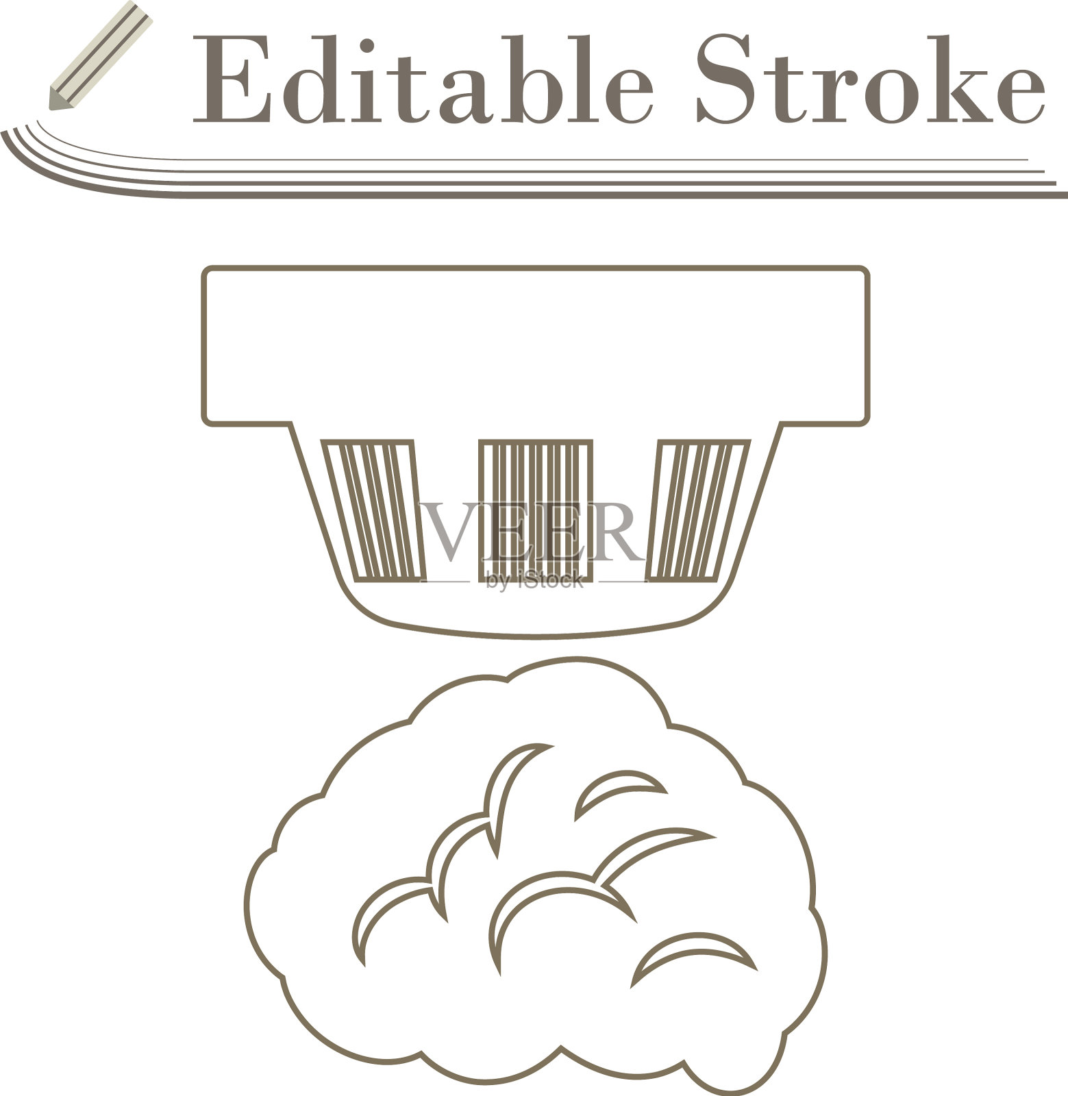 烟雾传感器图标设计元素图片