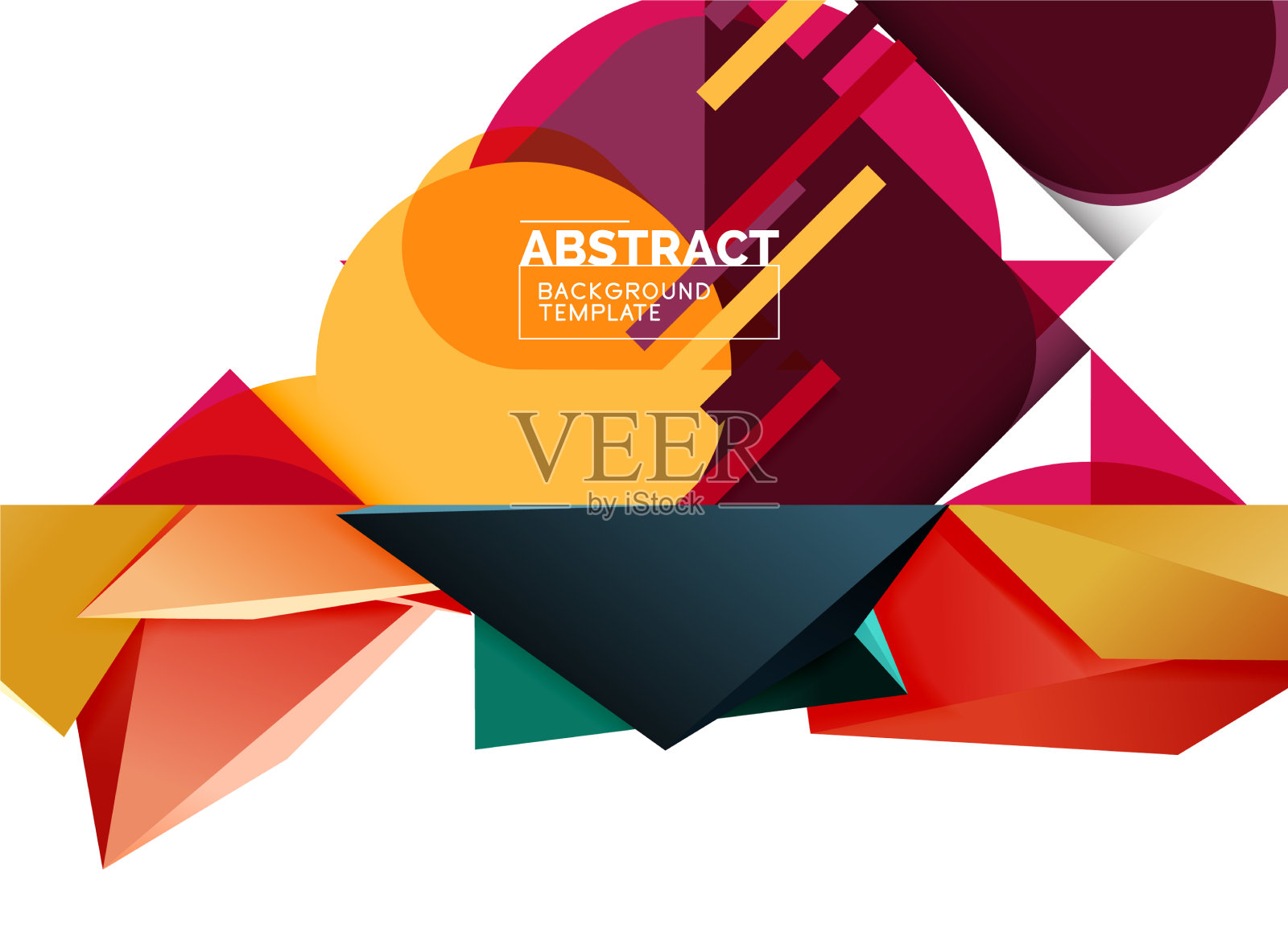 设置几何背景插画图片素材