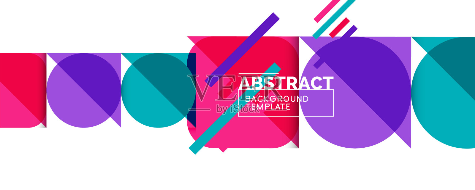 用简洁的几何抽象背景插画图片素材