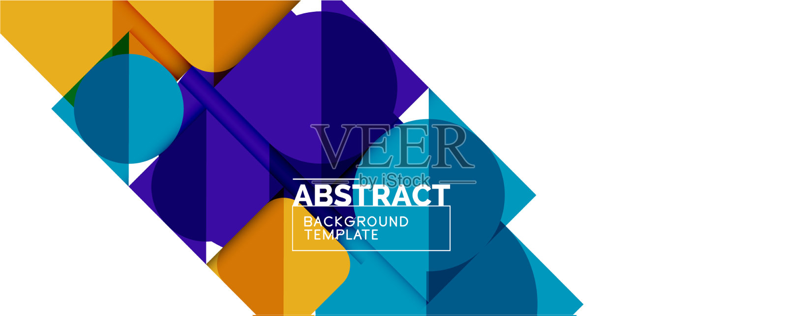 用简洁的几何抽象背景插画图片素材