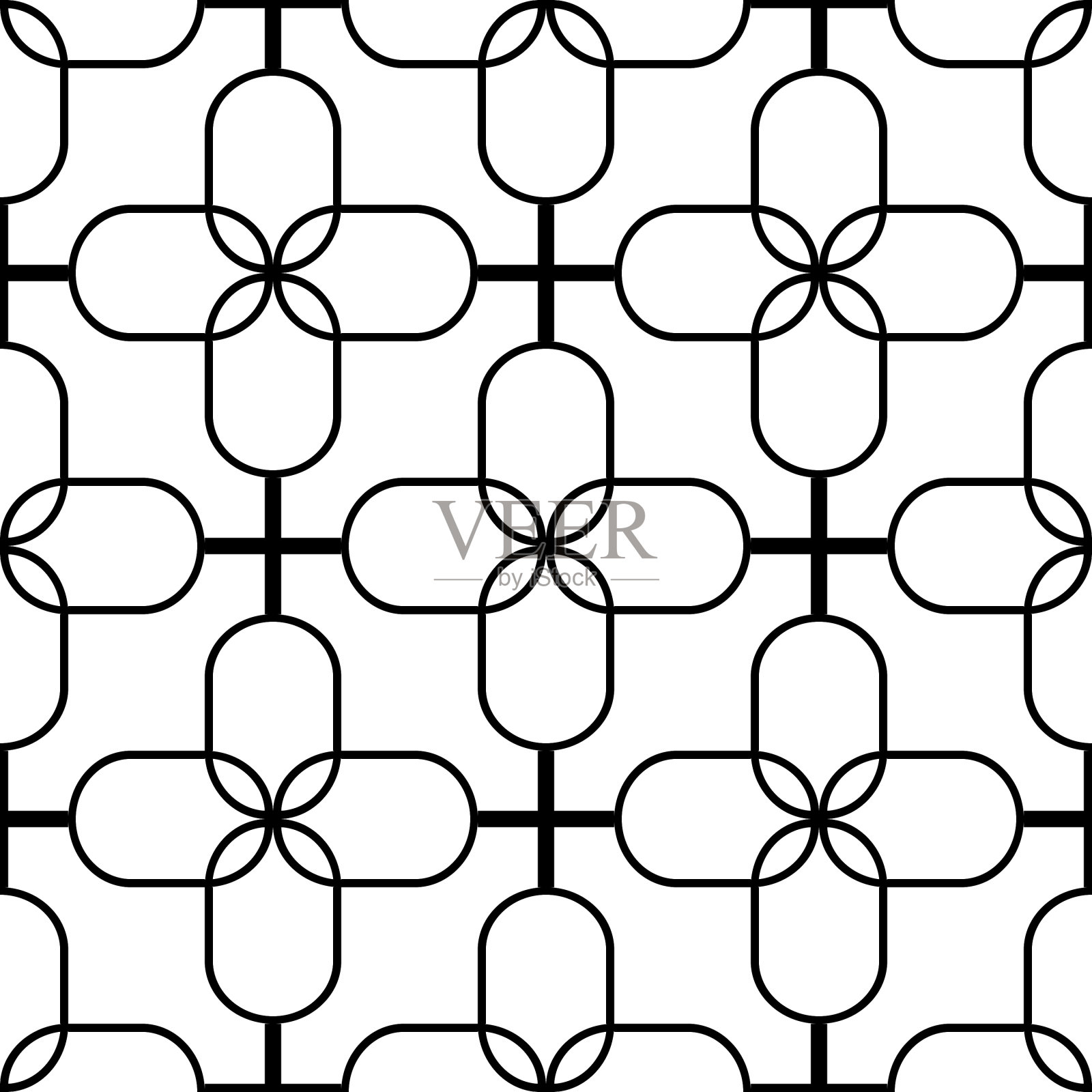 无缝几何网格图案插画图片素材