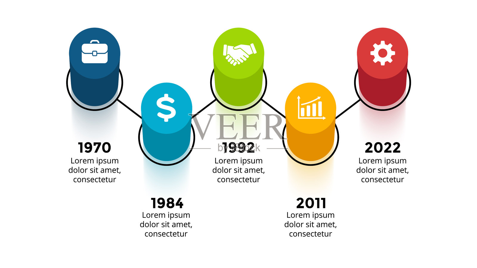 3d透视图信息图演示设计模板素材