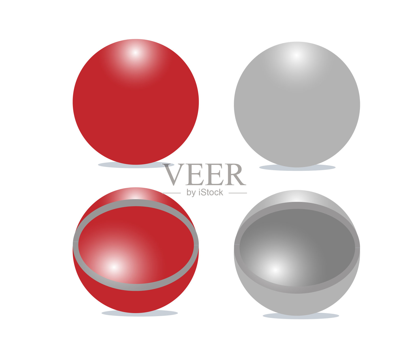 物理课的球体。提升力。质量,质量的自我。空的球体。球体。球插画图片素材