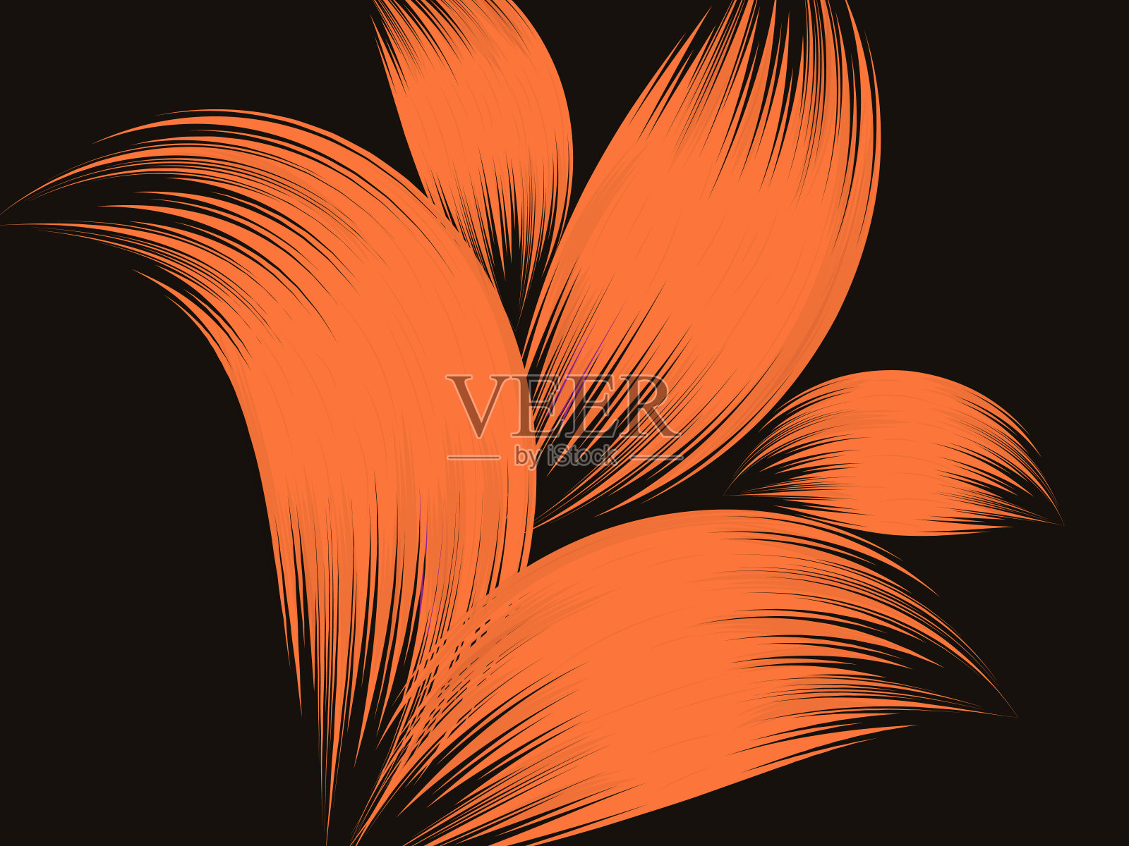 花抽象墙纸插画图片素材