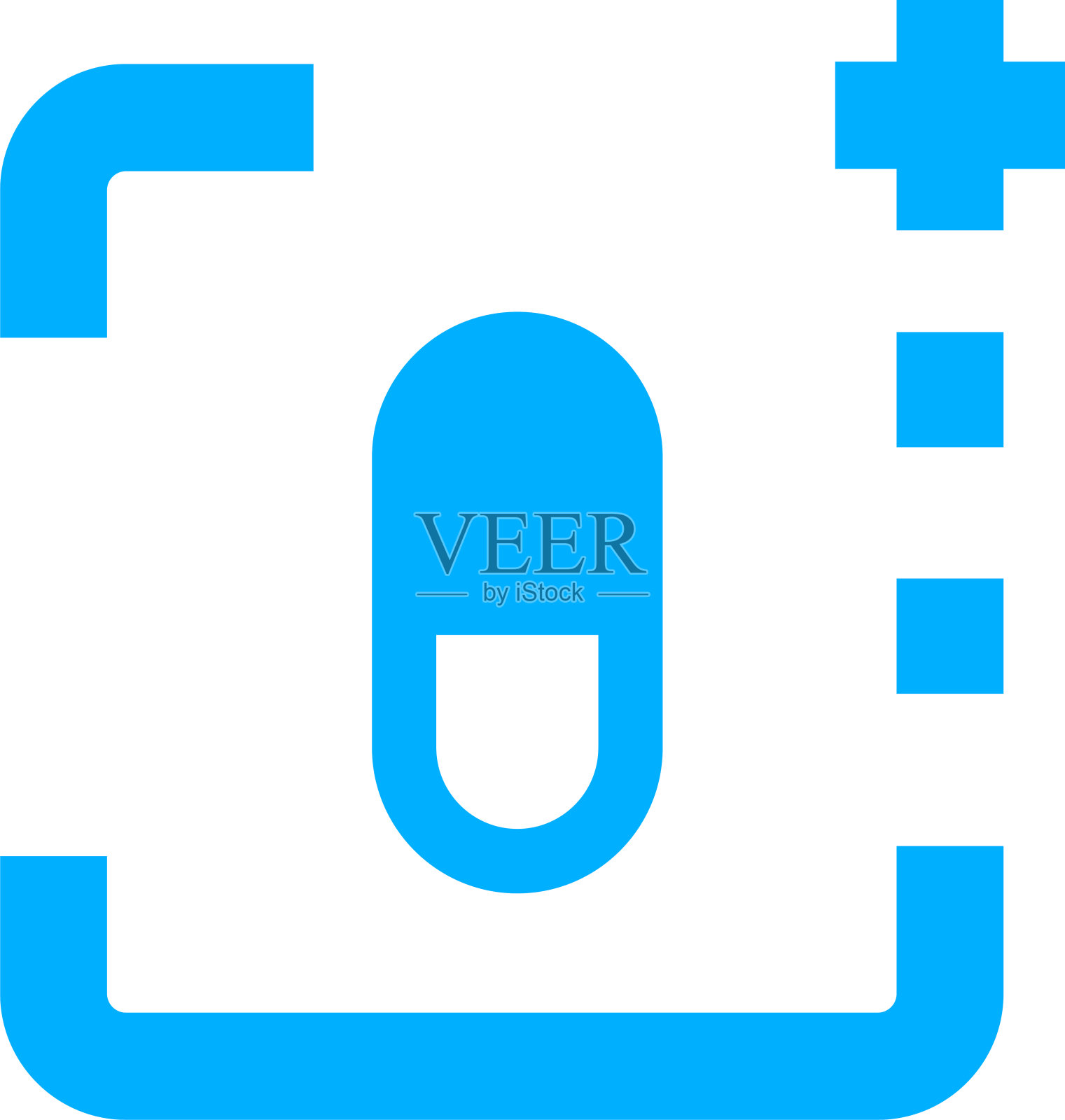 简单药丸图标标识设计图标素材