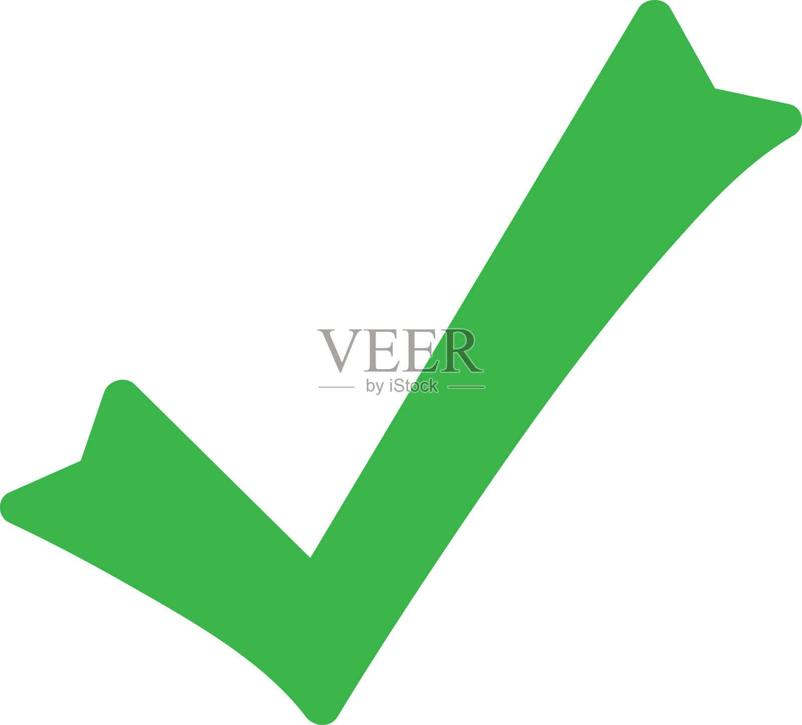 勾选图标接受批准标识设计插画图片素材