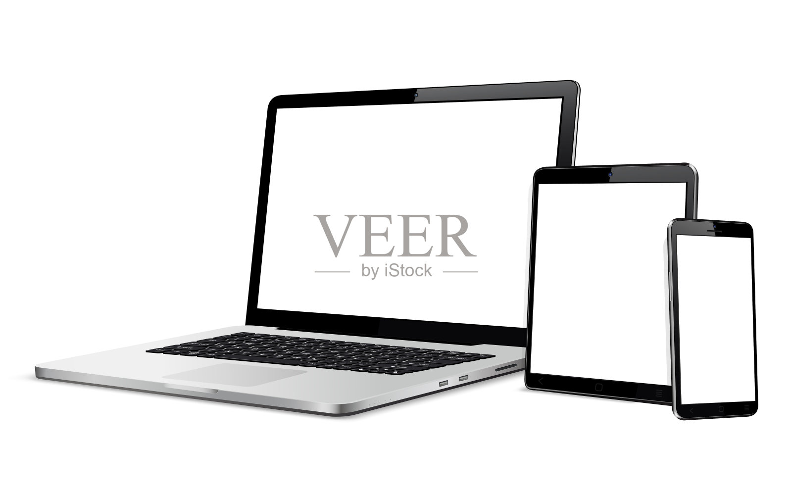 笔记本电脑，手机，数字平板电脑模型设计元素图片