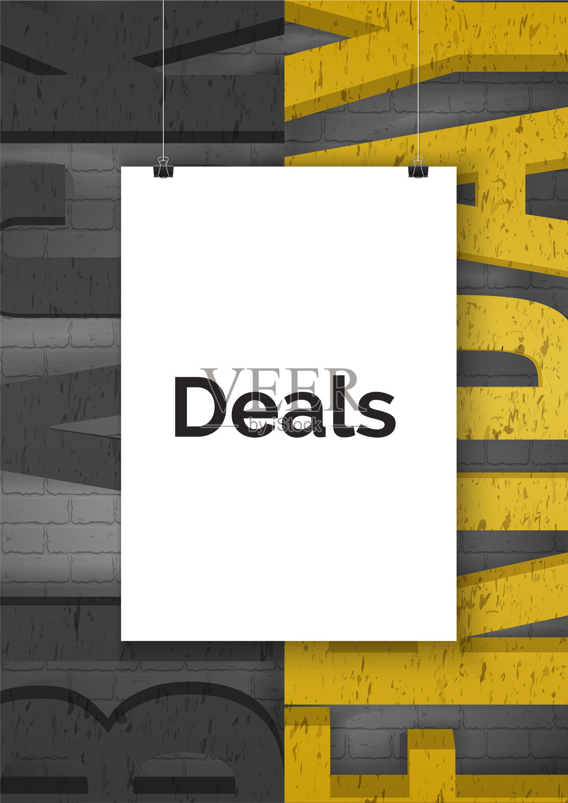 社交媒体报道的黑色星期五促销标语设计模板素材