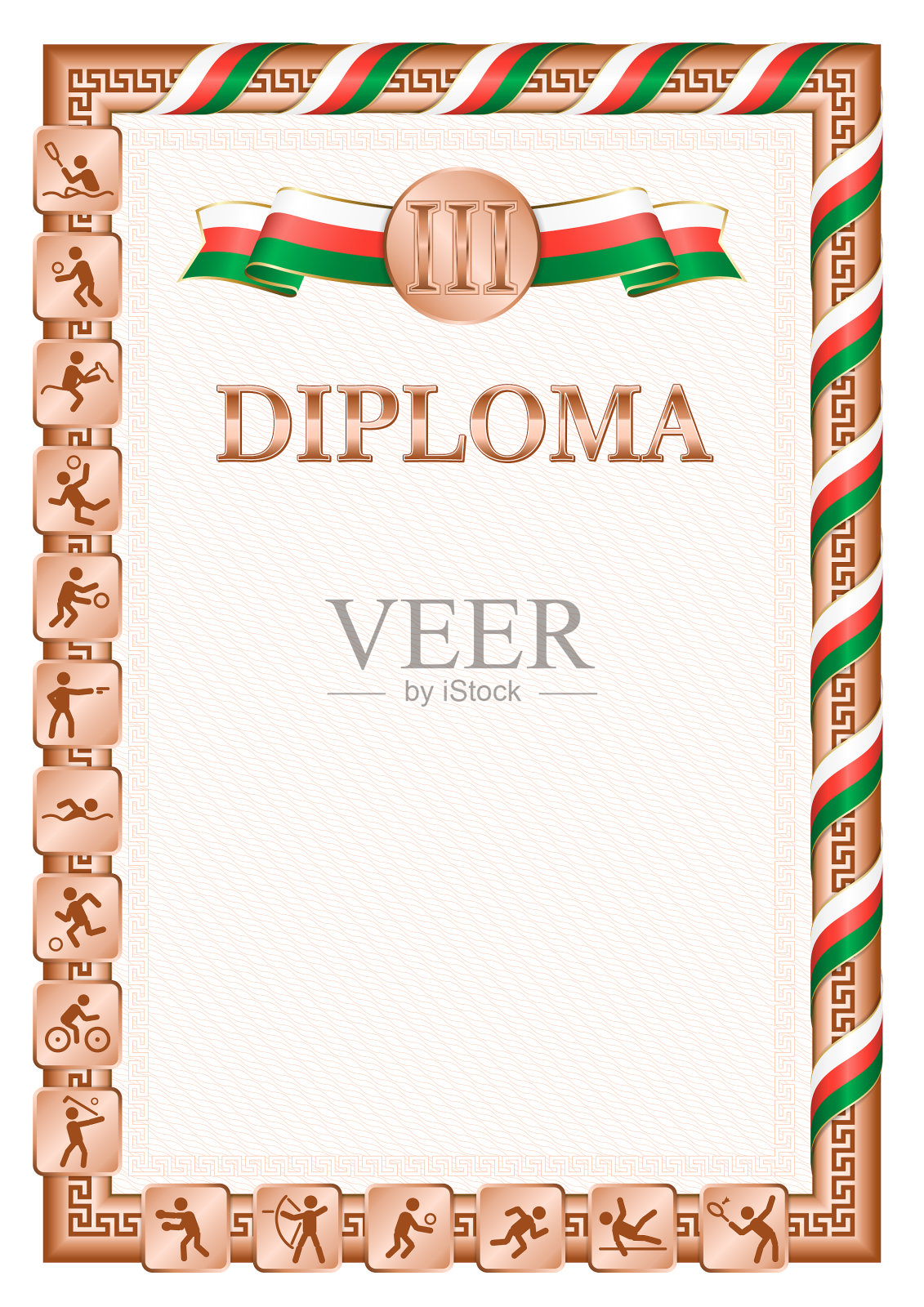 垂直文凭排名第三，马达加斯加插画图片素材