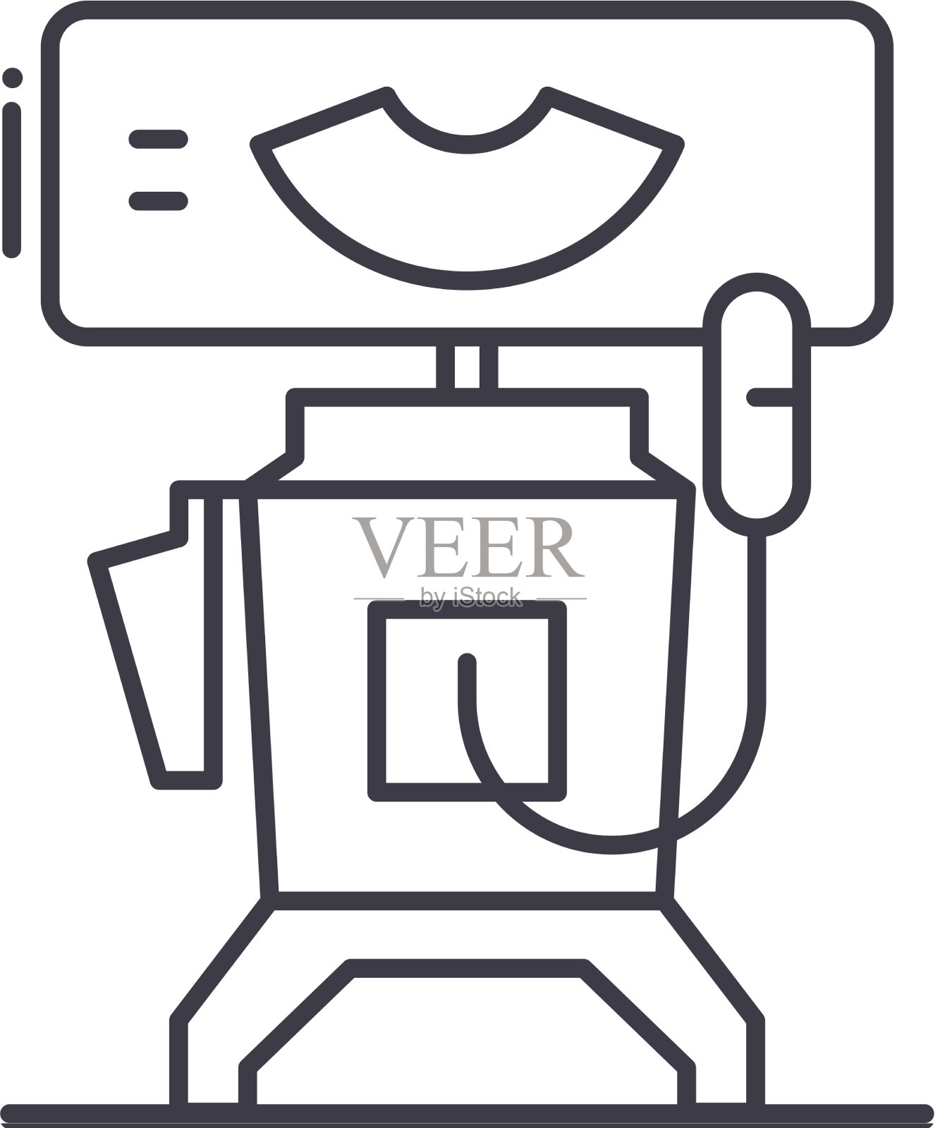 MRT图标线性孤立细线设计元素图片