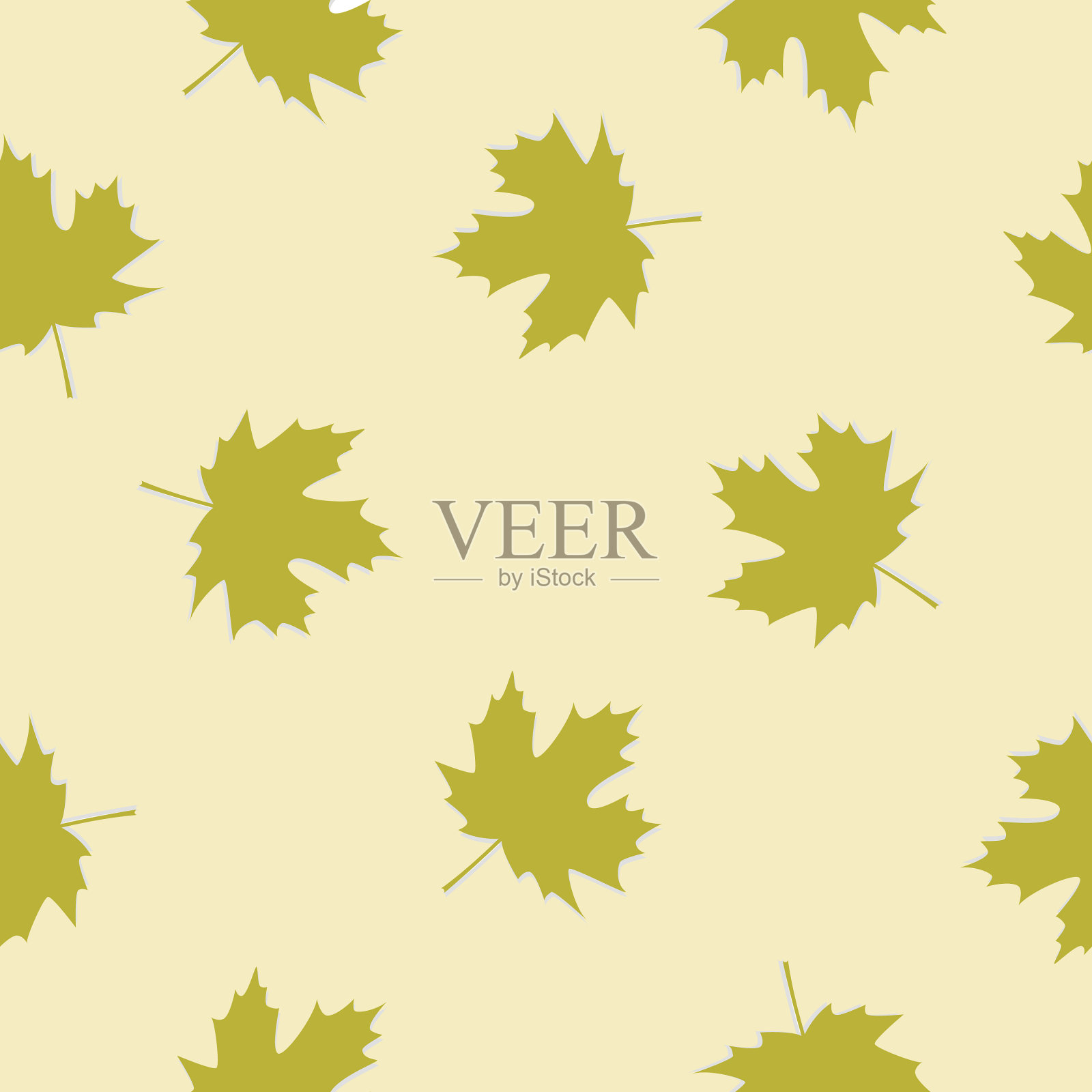 无缝图案背景枫叶插画图片素材