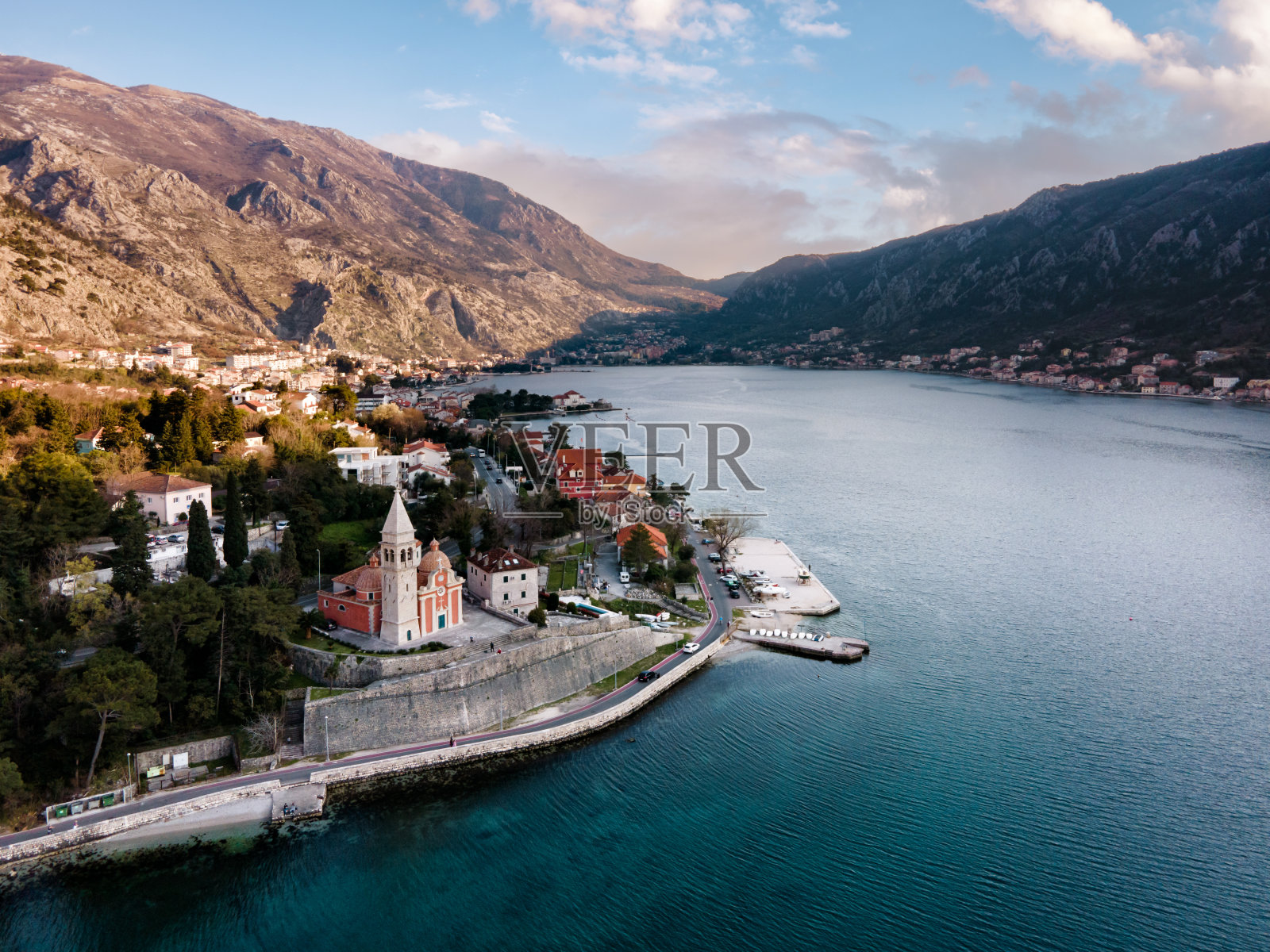 黑山美丽的日落照片摄影图片