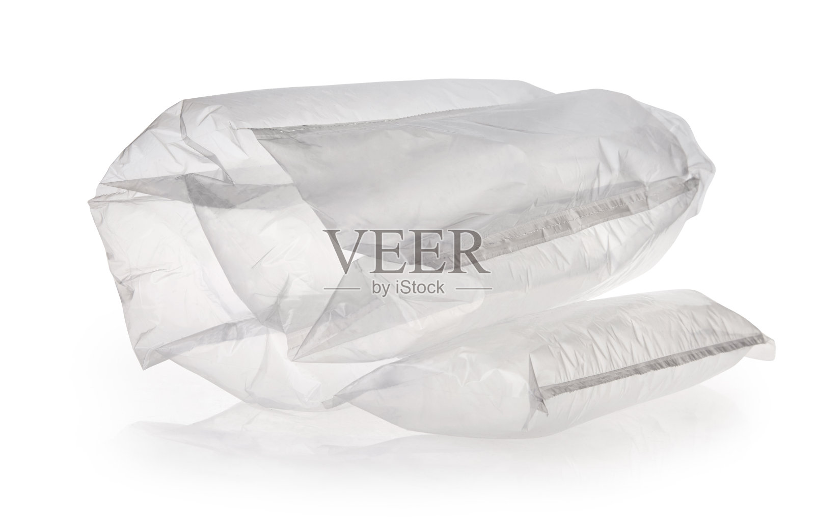 塑料半透明包装，带气垫。充气气囊隔离照片摄影图片