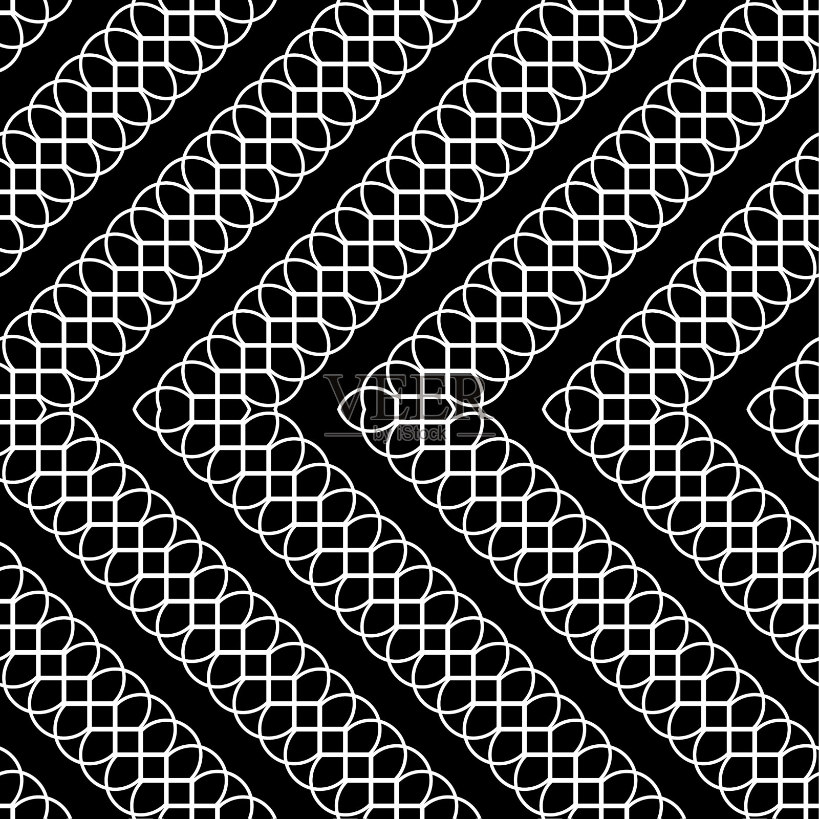 设计无缝单色光栅之字形图案插画图片素材