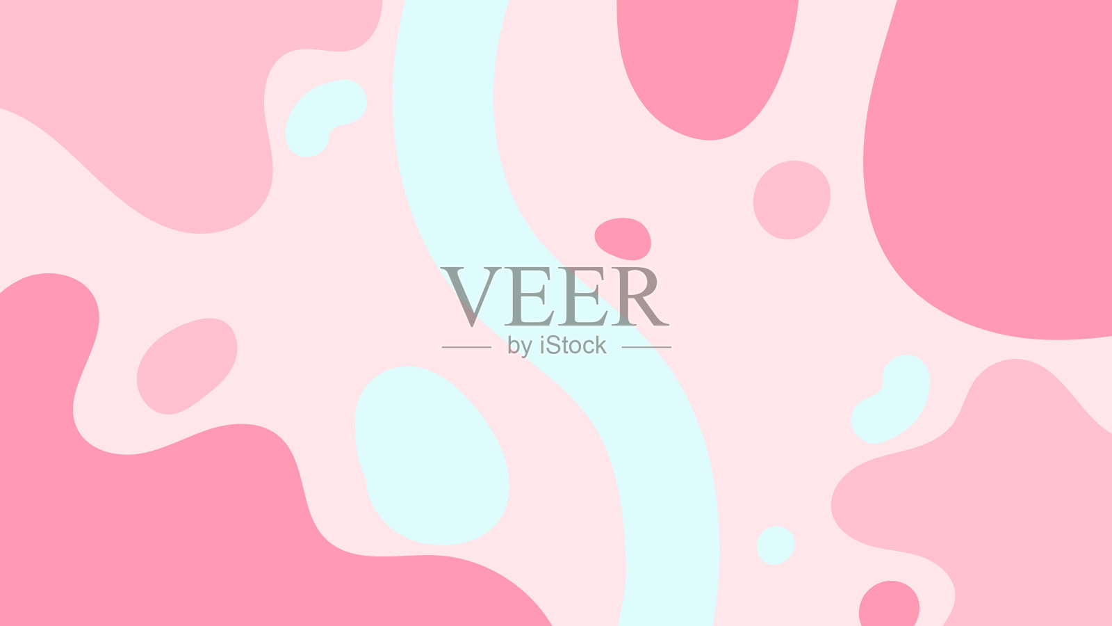 液体风格彩色蜡笔抽象背景与元素向量。插画图片素材