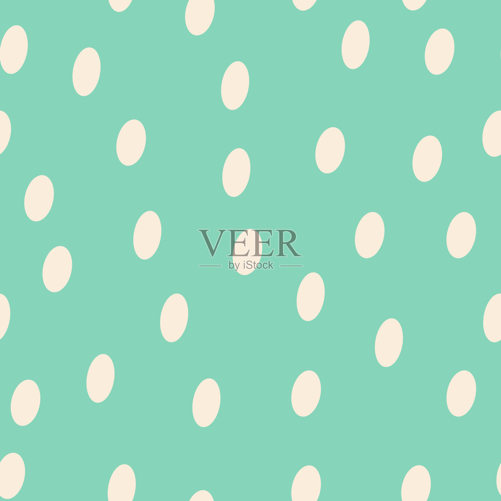 椭圆形的斑点。圆点布料。无数的粉色点。无缝黄色图案纺织品，纸张，包装，窗帘，枕头，床罩，床上用品。实际的颜色。矢量图形。插画图片素材