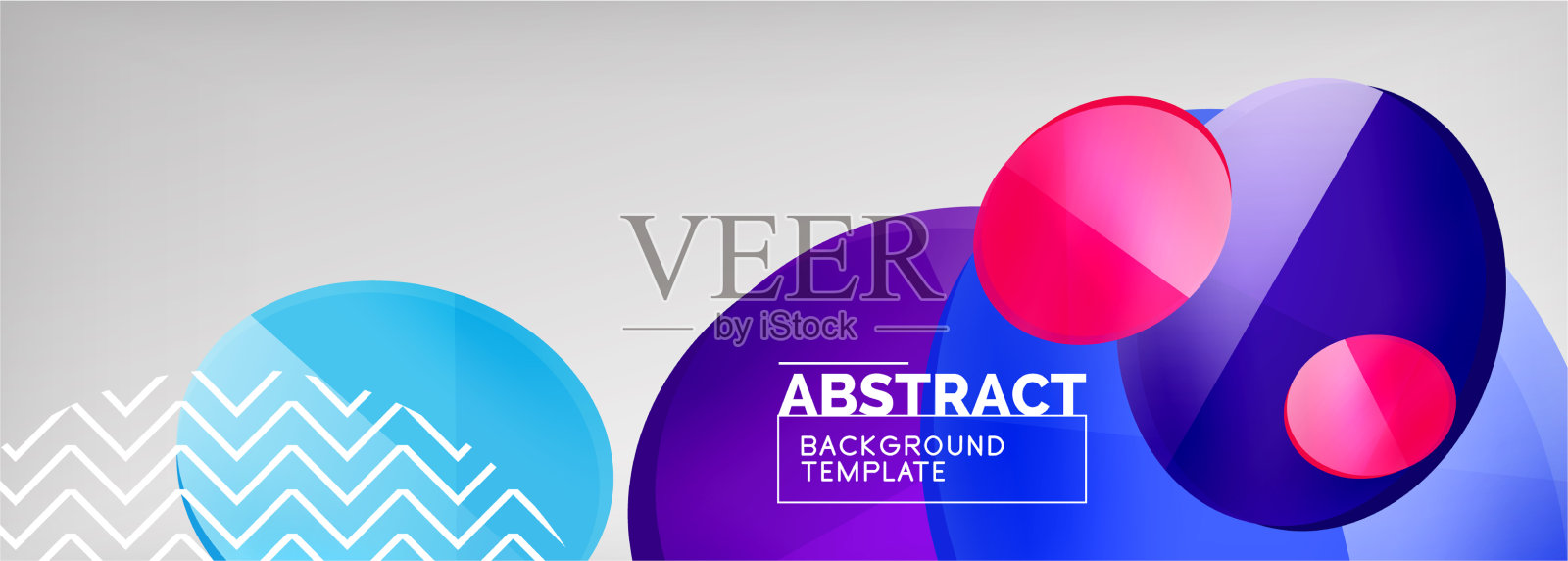 抽象光滑圆形背景插画图片素材