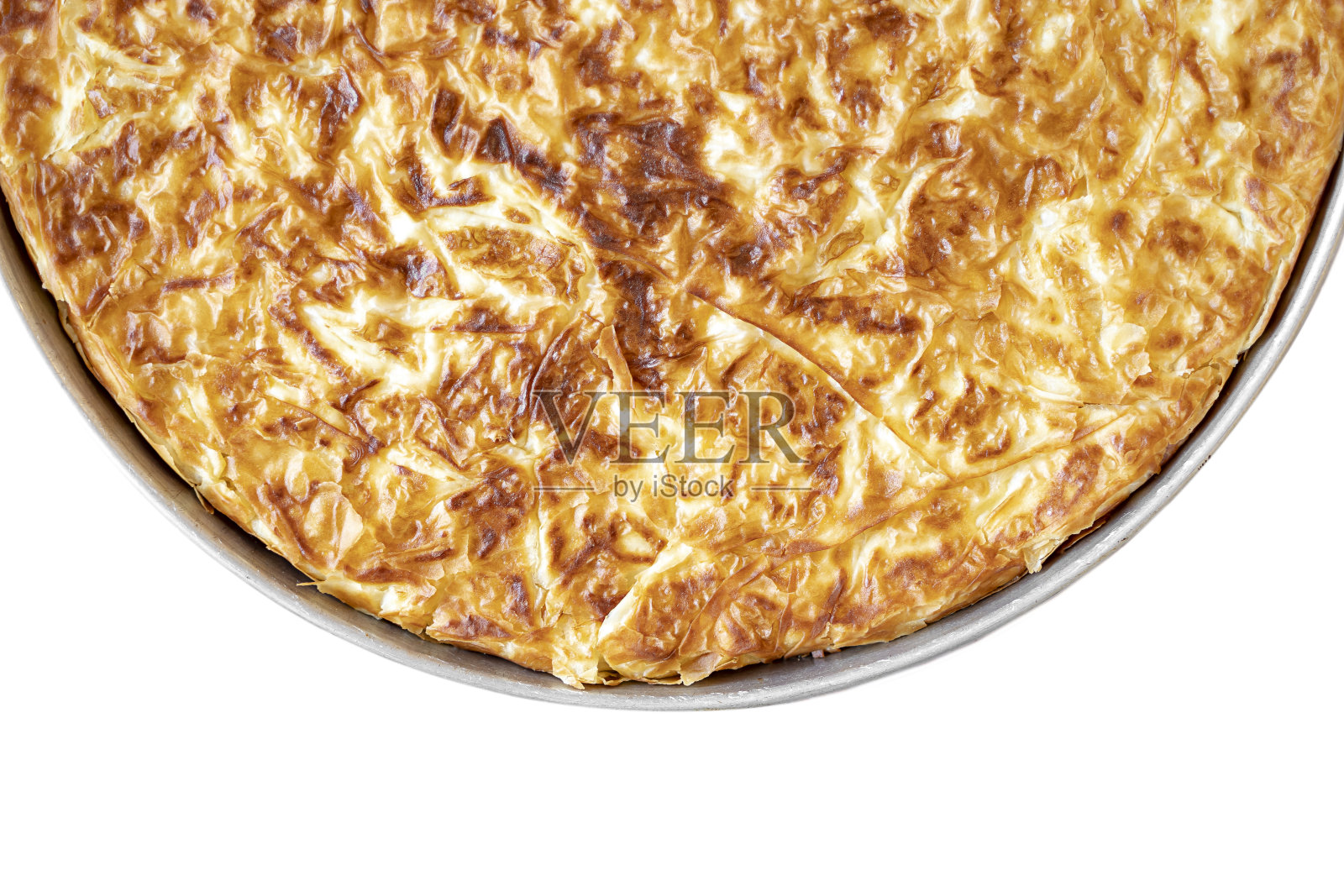 土耳其糕点borek，土耳其苏Boregi，苏Boregi孤立上白照片摄影图片