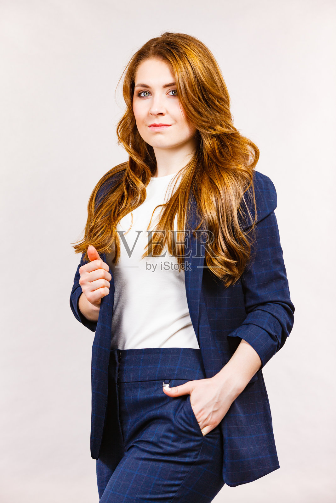 西装女商人照片摄影图片