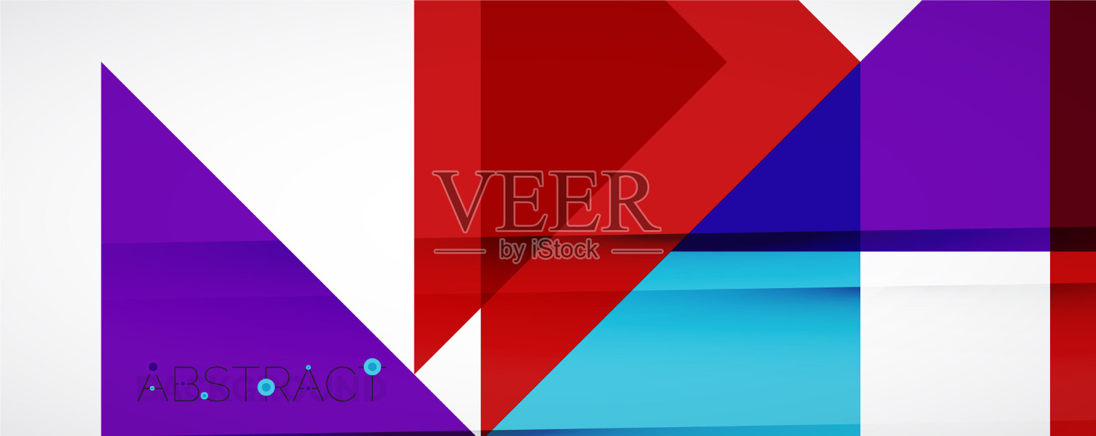 设置三角形几何背景插画图片素材