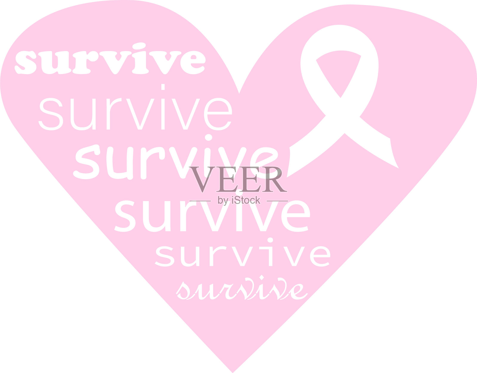 在白色背景下生存插画图片素材