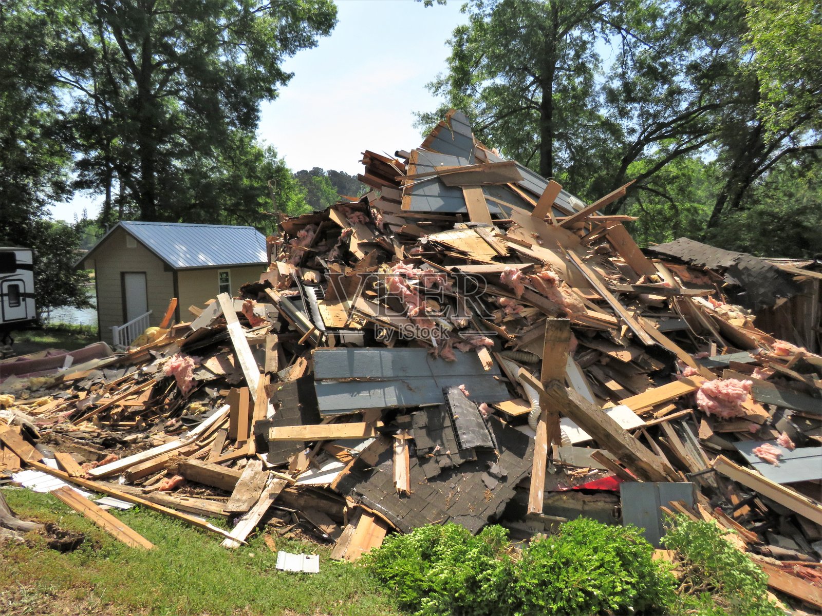 拆除的房子照片摄影图片