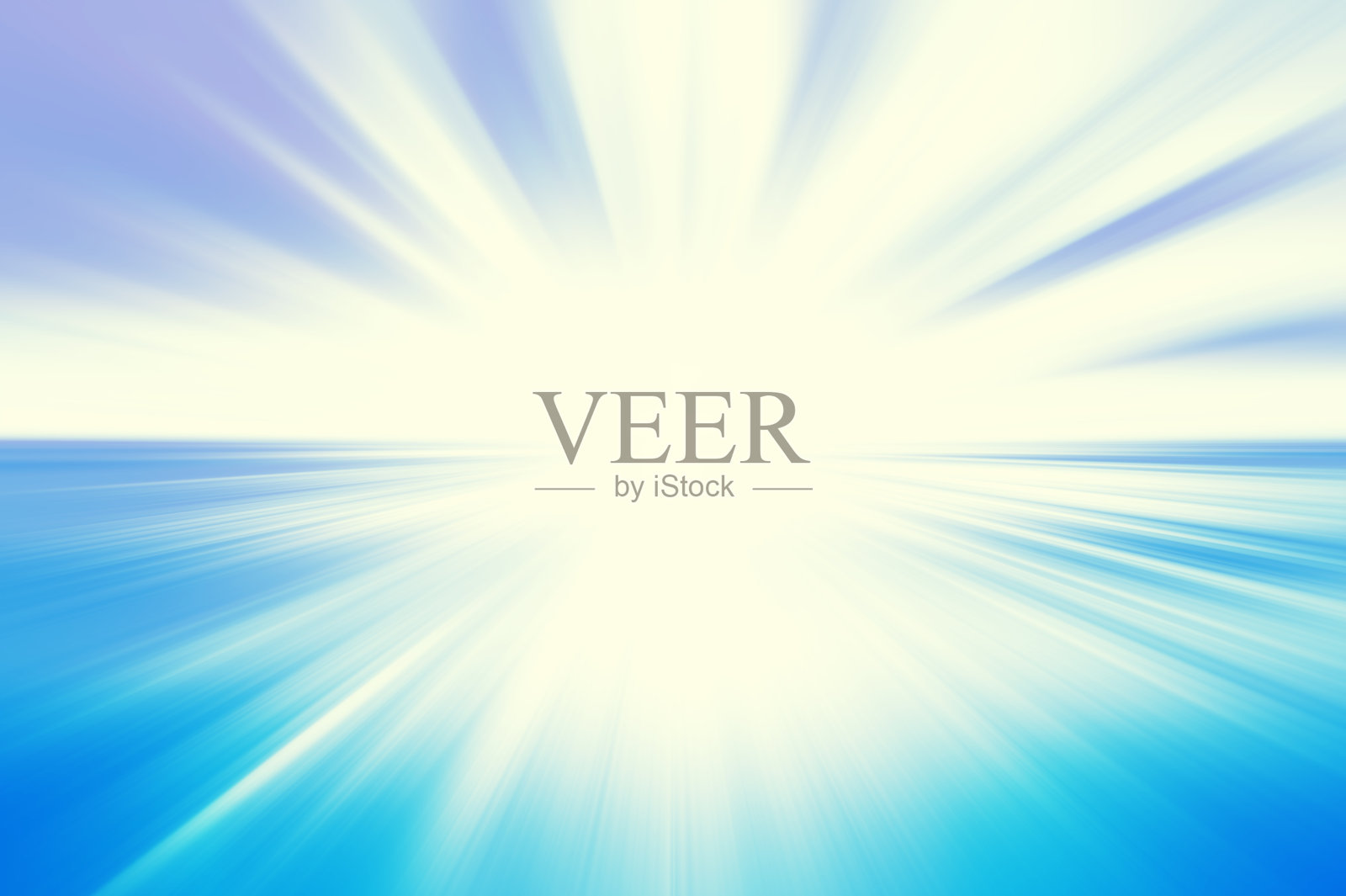 蓝色和白色的太阳爆发抽象背景照片摄影图片