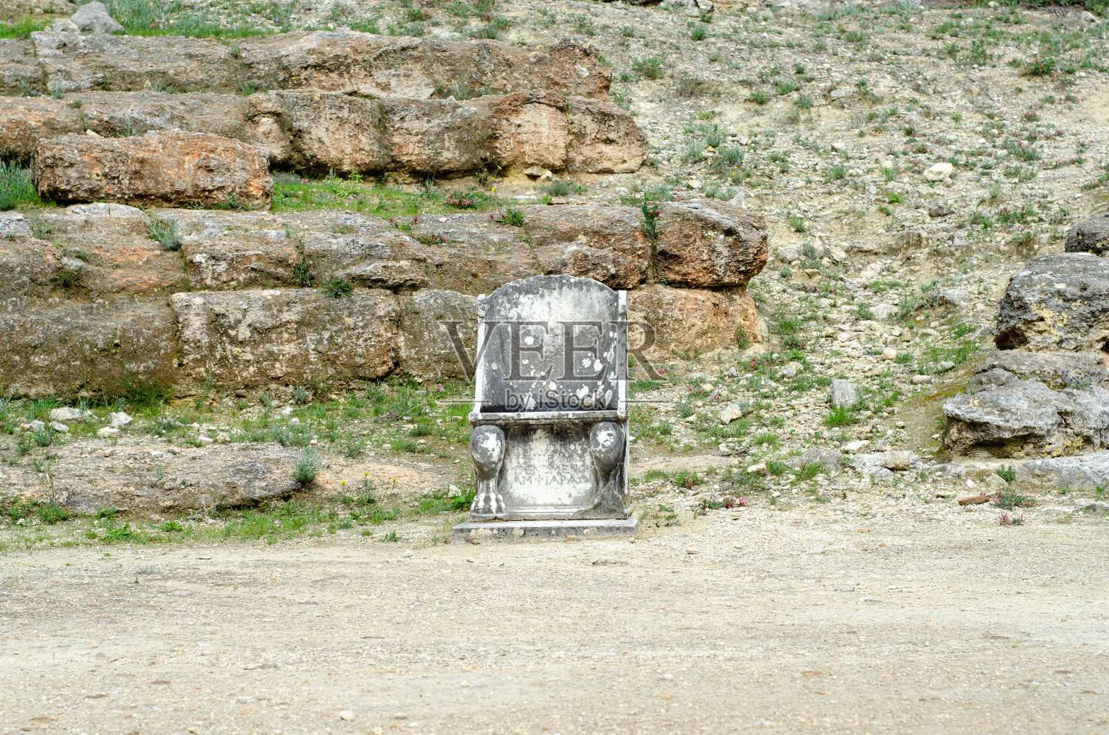 希腊奥罗波斯Amphiareion剧院照片摄影图片