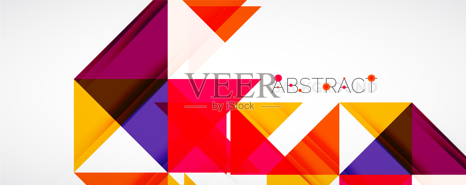 设置三角形几何背景插画图片素材