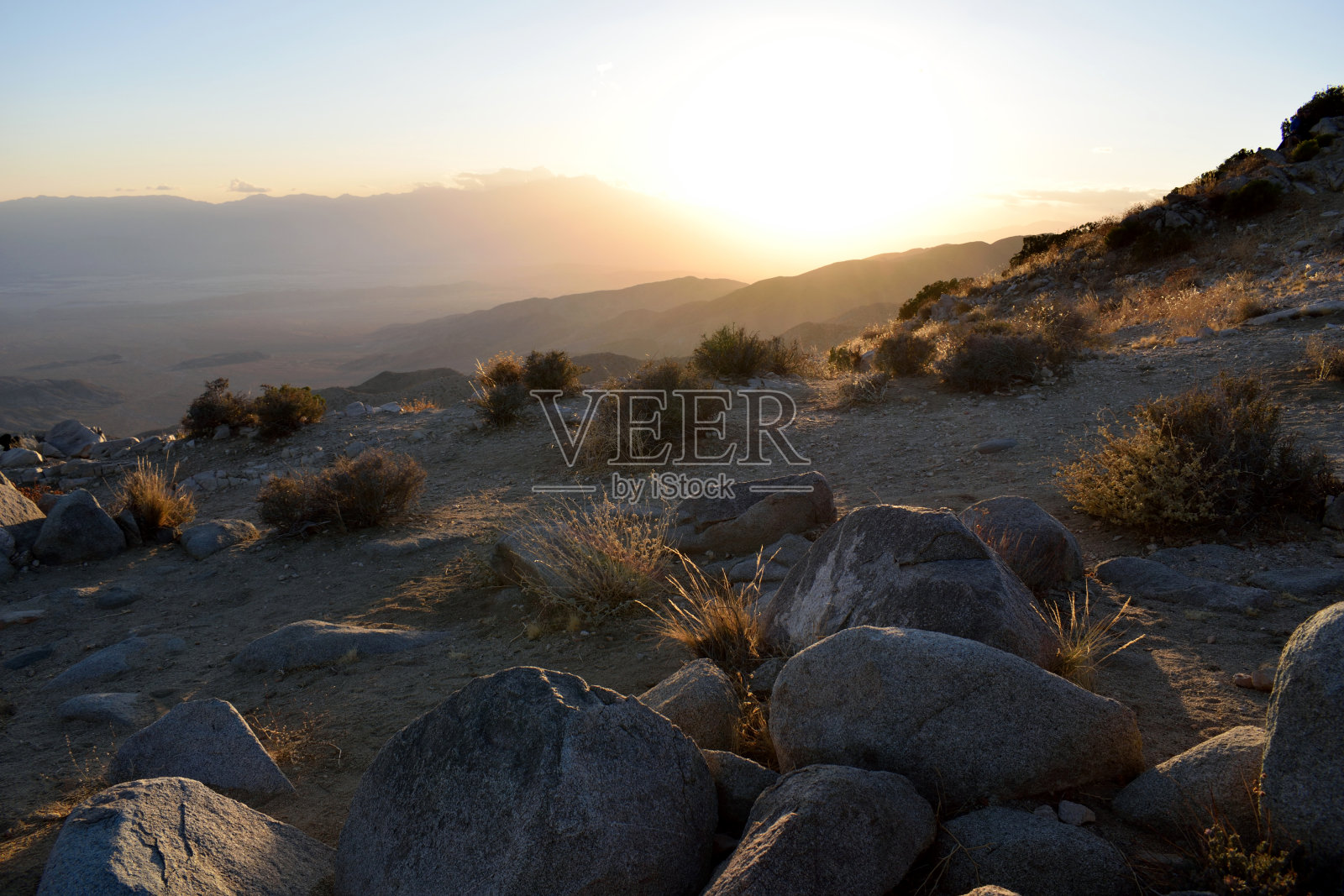 日落在河畔县，加州照片摄影图片
