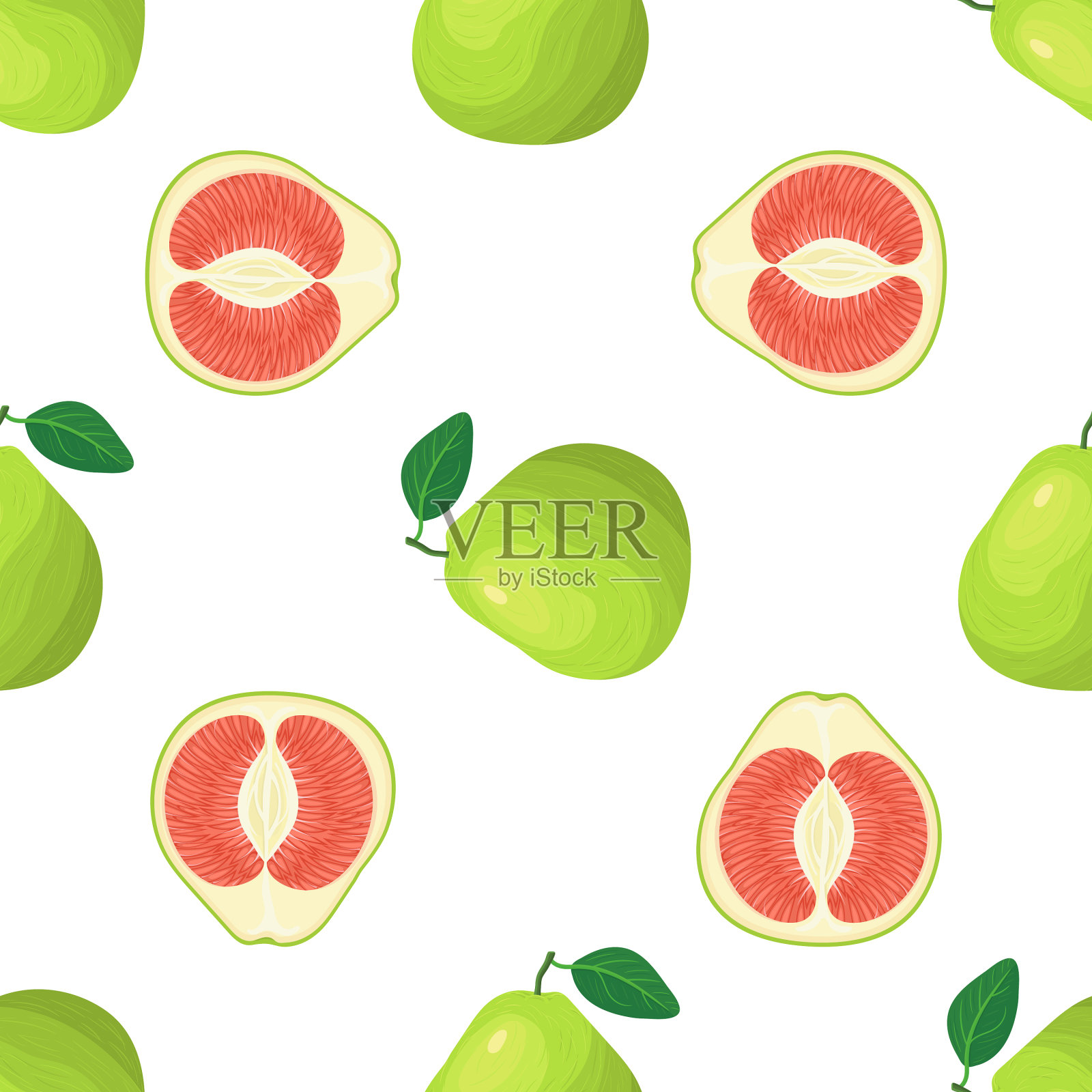 无缝图案，清新亮丽，充满异国情调插画图片素材