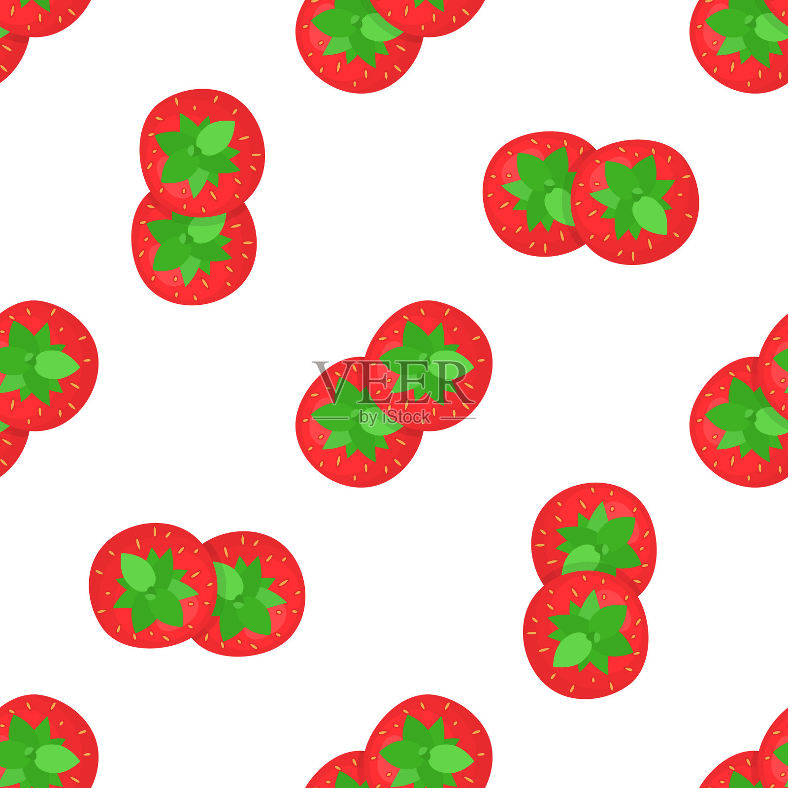 无缝图案，清新亮丽，充满异国情调插画图片素材