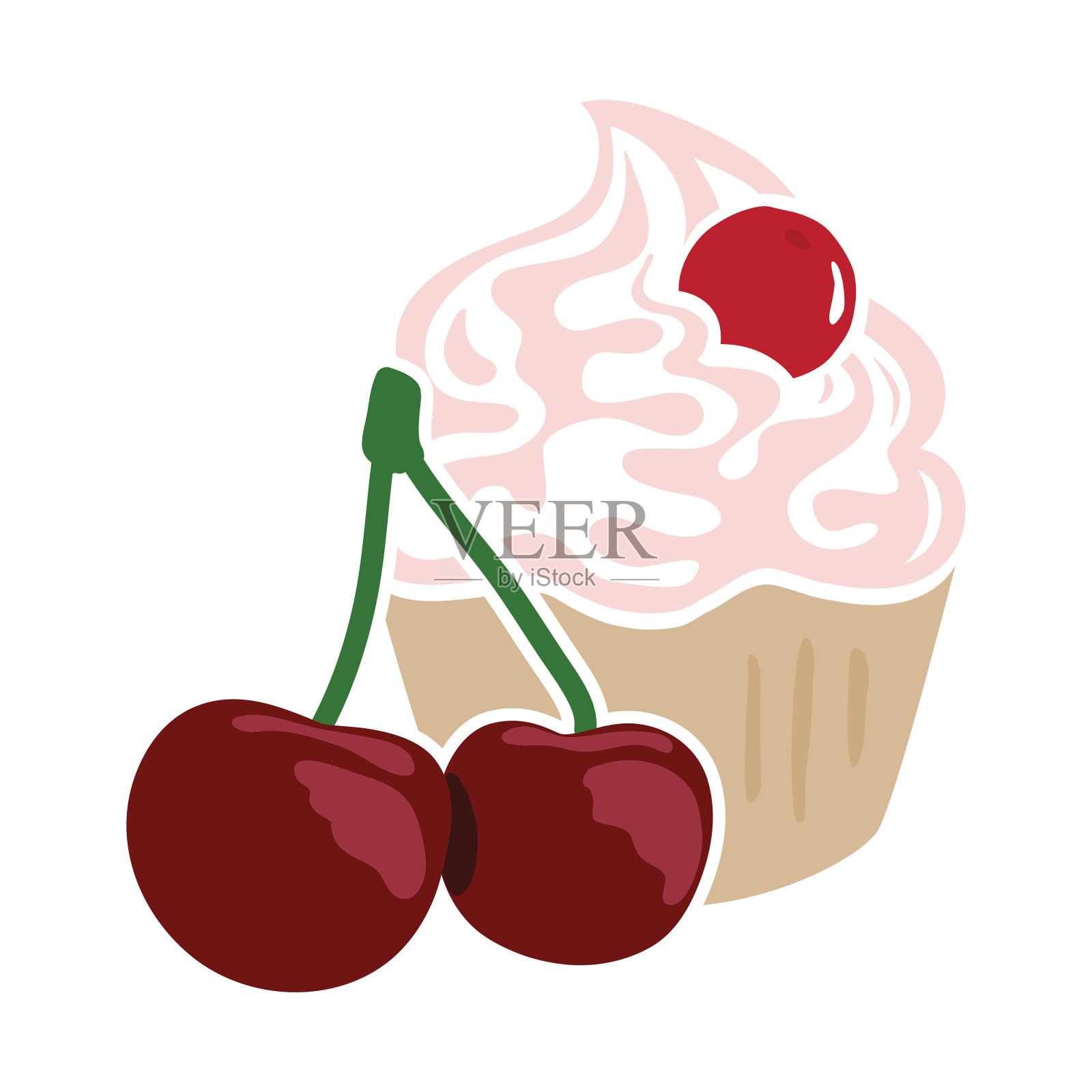 春天的蛋糕设计元素图片