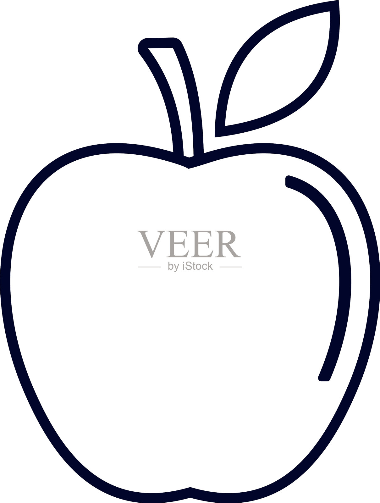 苹果水果健身图标概念创意健身房设计元素图片