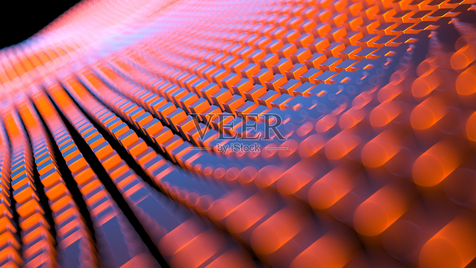 区块链网络背景，3d渲染照片摄影图片