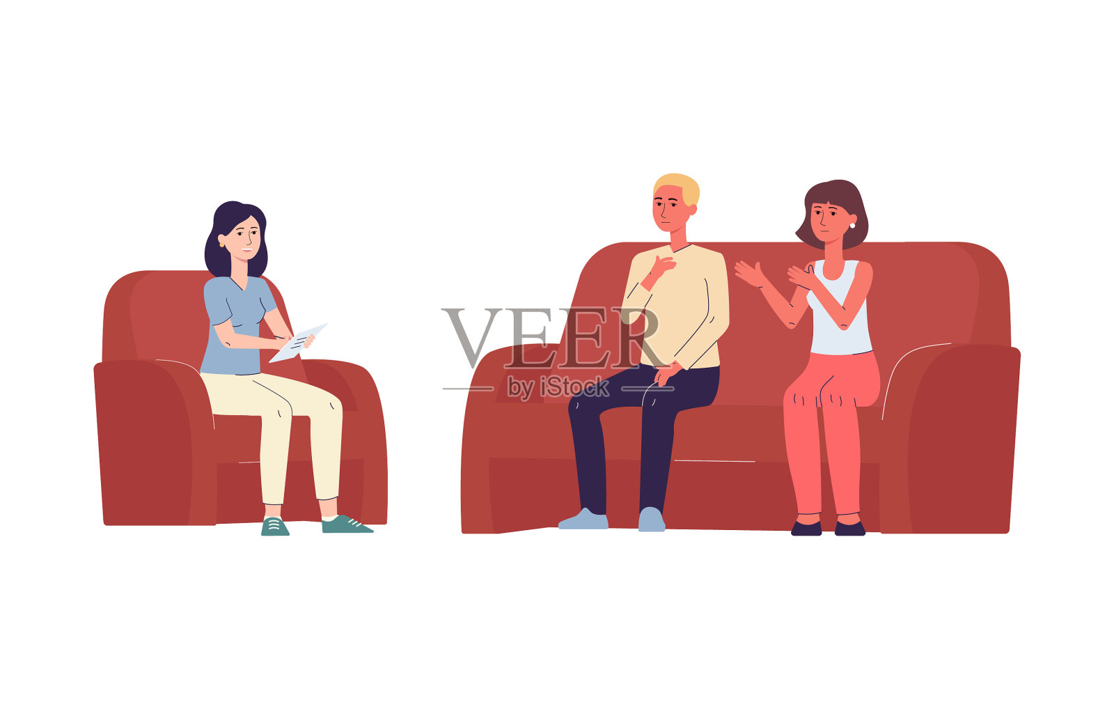 家庭和夫妇治疗与心理医生公寓设计元素图片