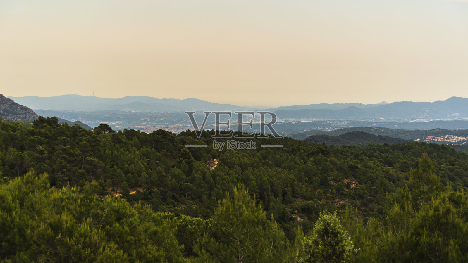 加泰罗尼亚地区的夏季乡村景观照片摄影图片