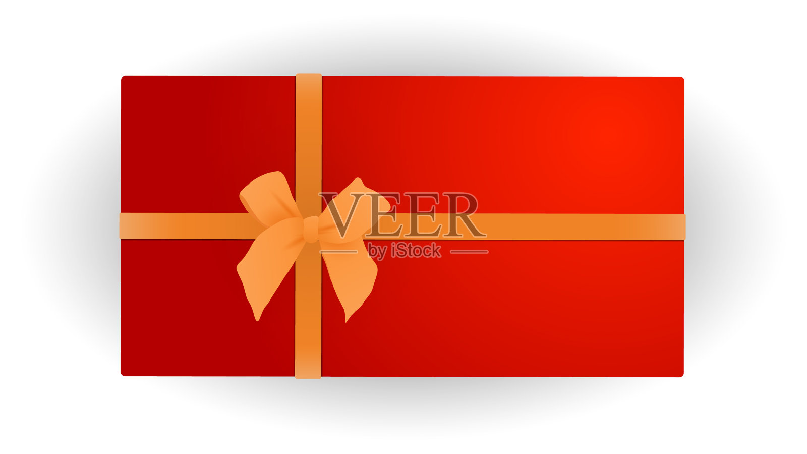 圣诞快乐，新年快乐，红礼物随插画图片素材