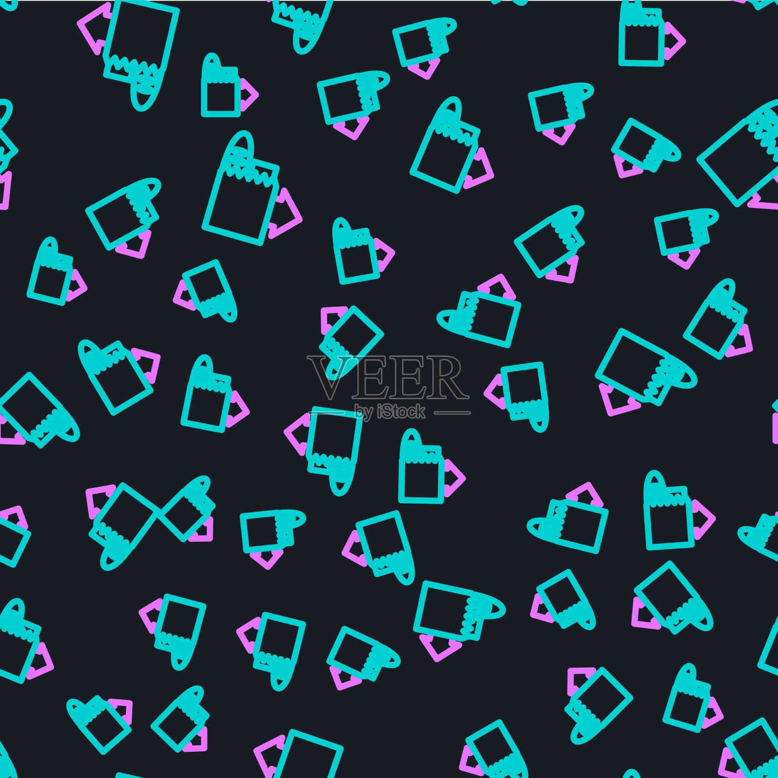 在线订购和快餐外卖图标插画图片素材