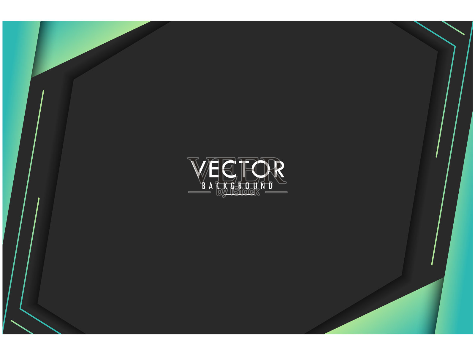 旗帜黑色背景现代模板绿色插画图片素材