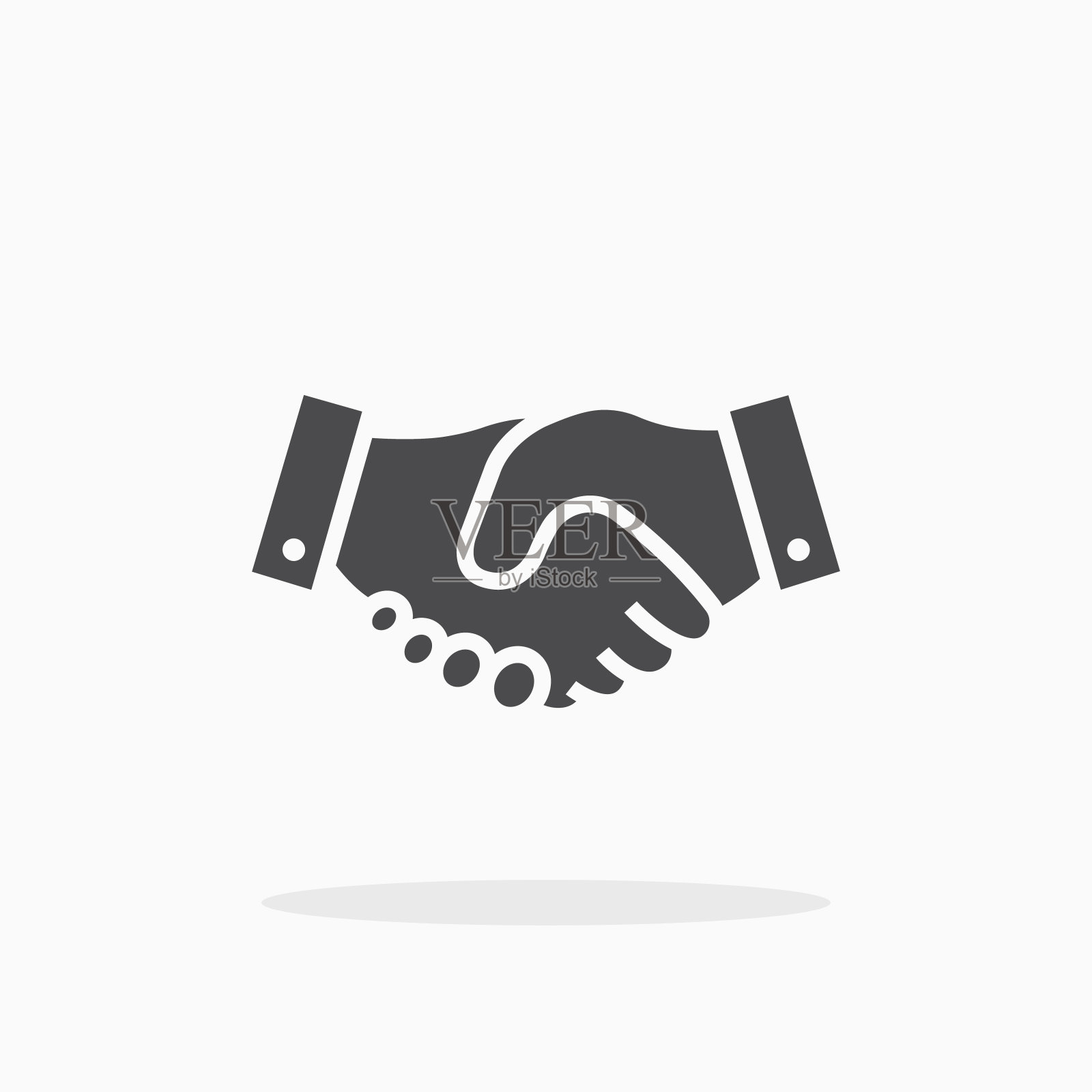 握手图标。插画图片素材