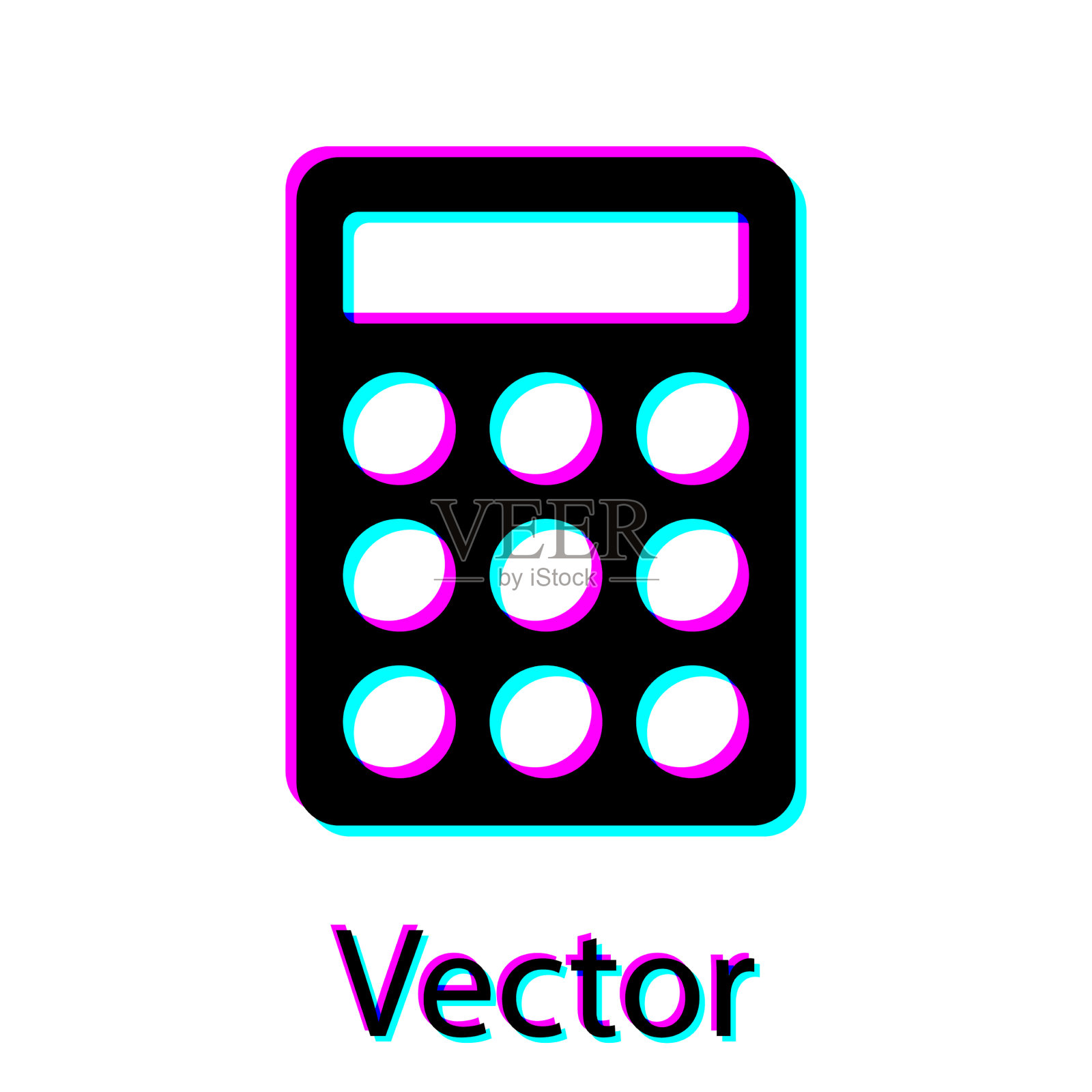 黑色密码保护和安全访问图标插画图片素材