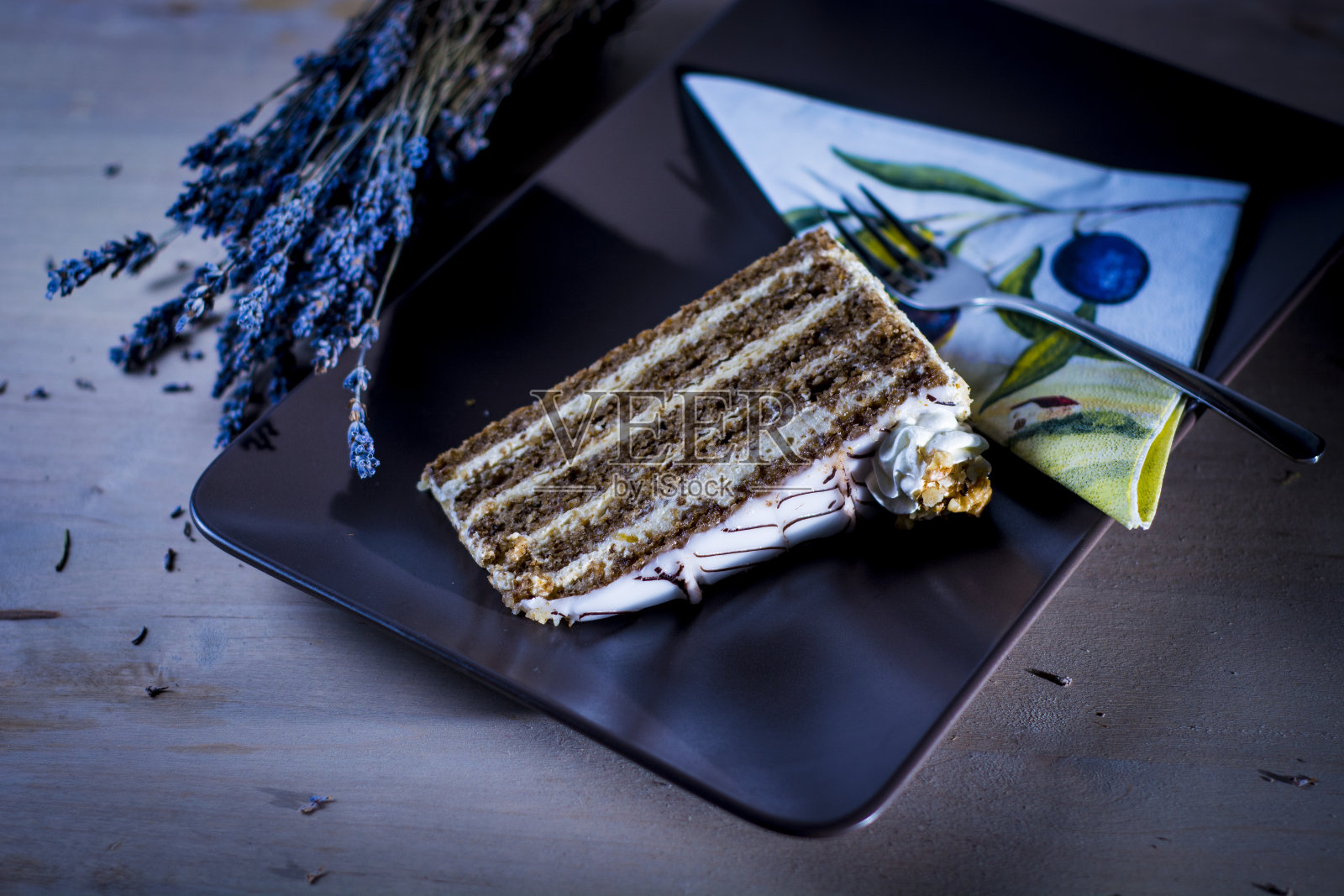 蛋糕，糕点糖果，装饰品，餐巾照片摄影图片