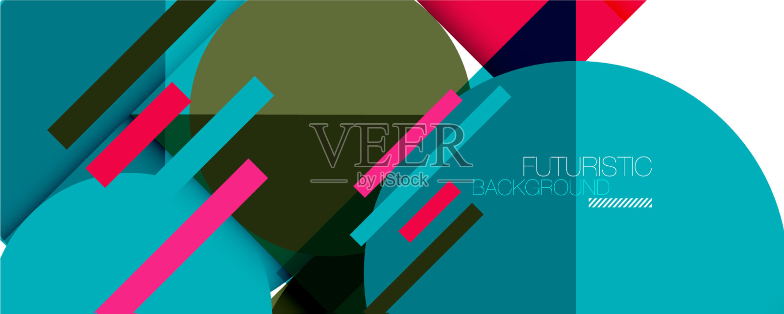 用简洁的几何抽象背景插画图片素材