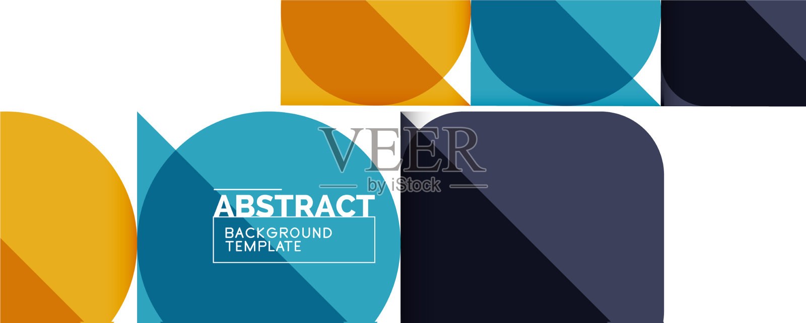 简单的圆圈和三角形是抽象的背景插画图片素材