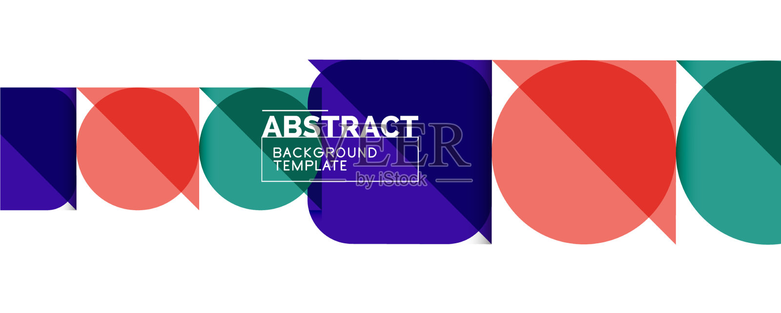 简单的圆圈和三角形是抽象的背景插画图片素材