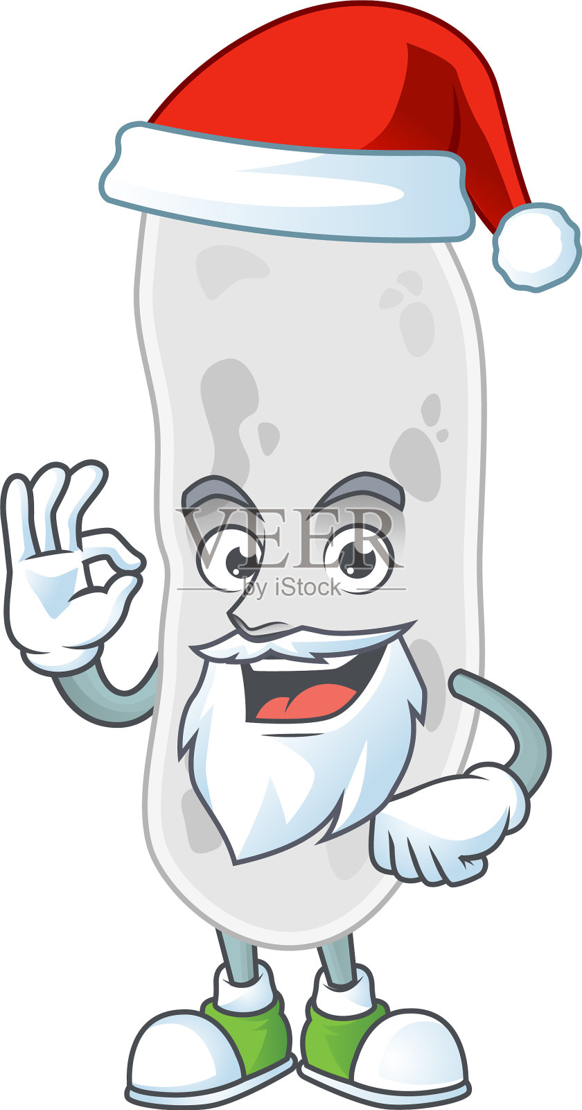 Gemmatimonadetes圣诞老人卡通ok手指插画图片素材