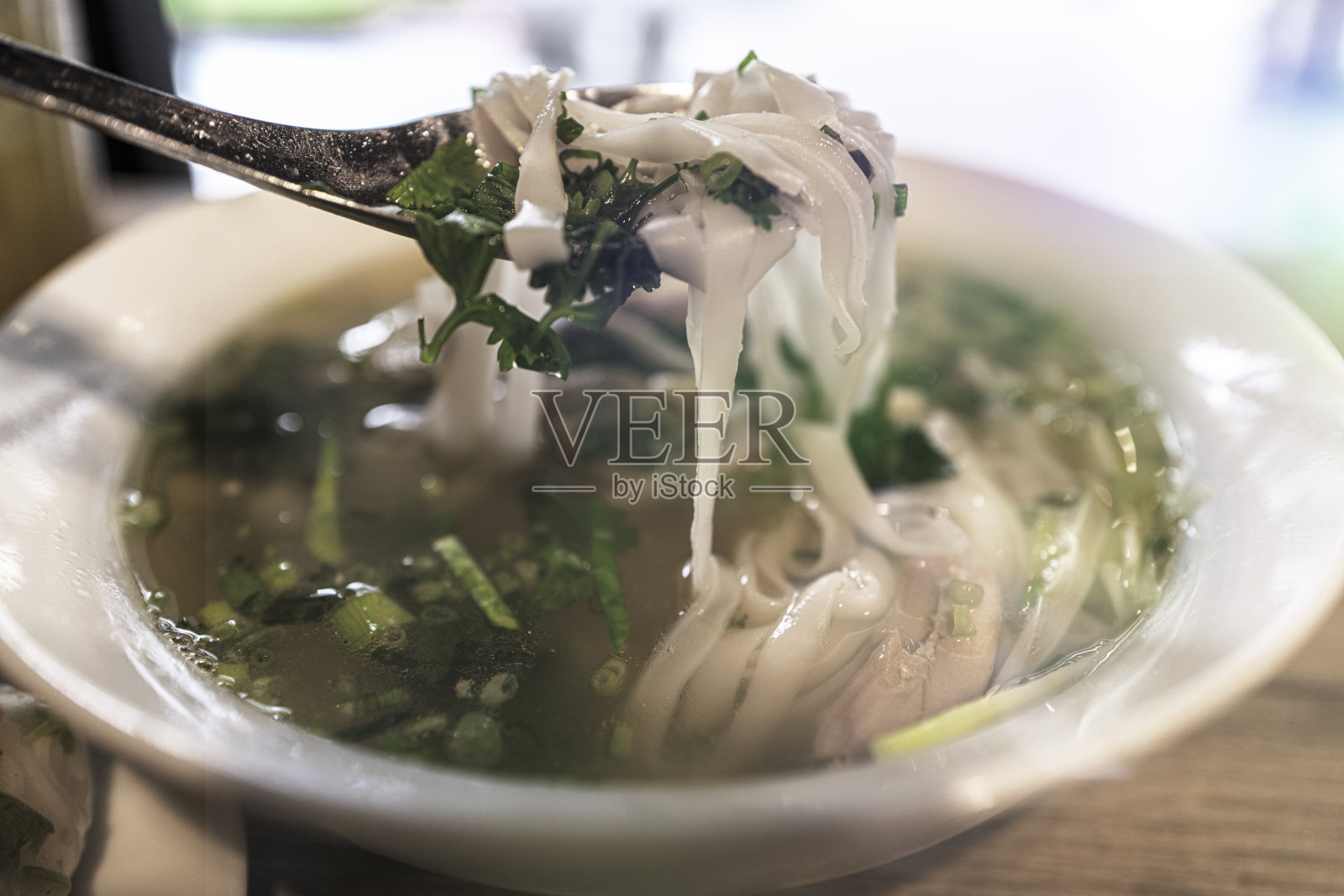 这是新加坡我最喜欢的越南河粉店之一照片摄影图片