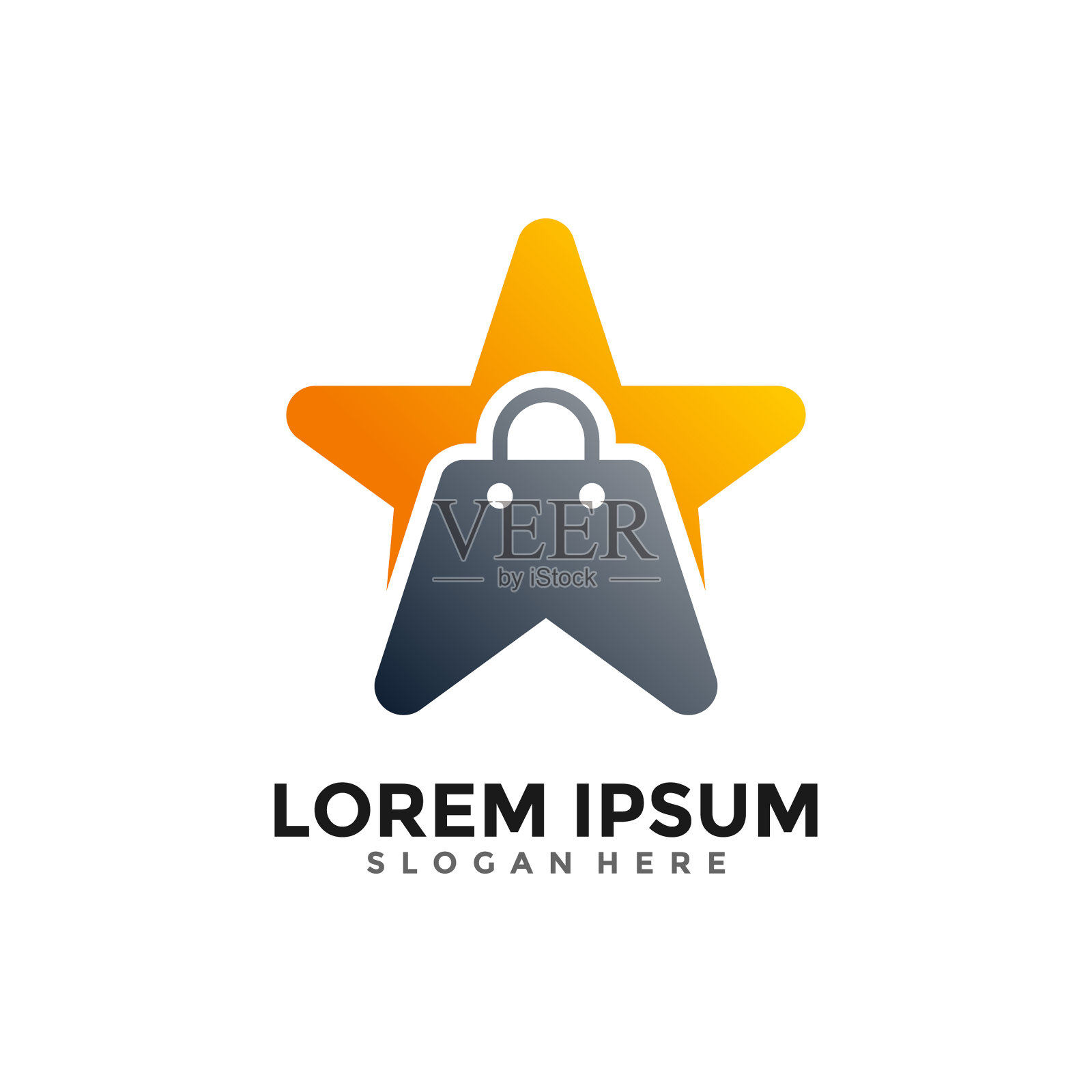 星袋标志模板为企业店铺标志设计模板素材