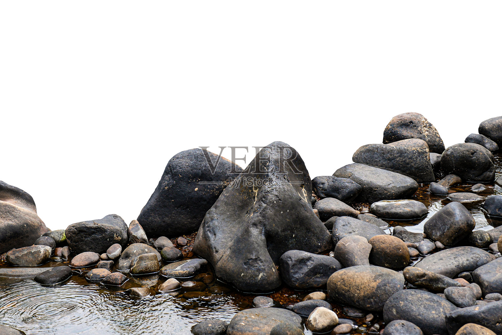 岩石孤立的白色背景照片摄影图片
